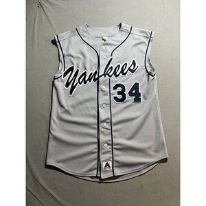Rare New York Yankees Brian McCann #34 Ammer Jersey Mens Large Gray Sleeveless‎